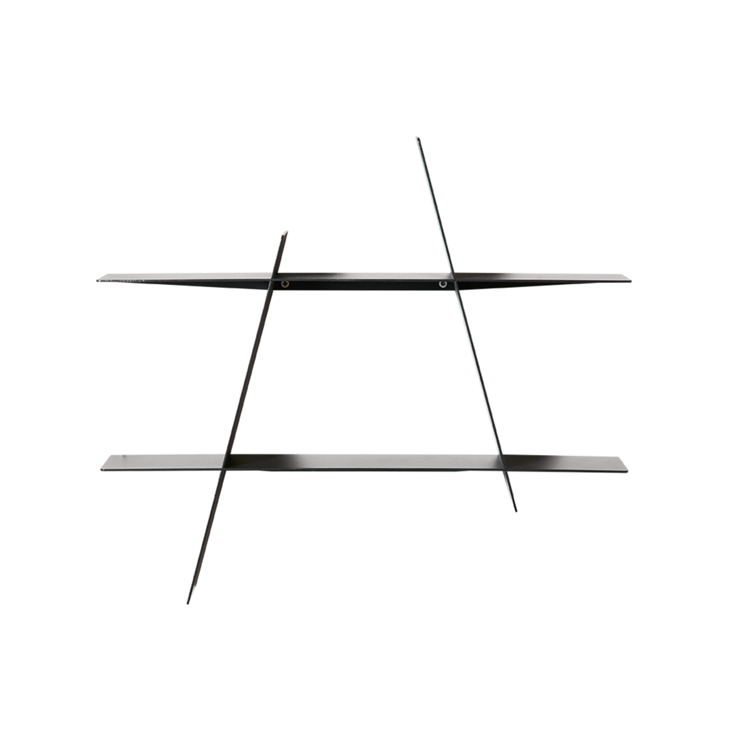 A-Shelf - Medium - Sort, L52xD9H46 cm - Sort Stål