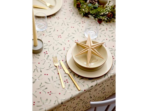 Södahl Winter Berries Akryldug med antislip 140 cm Nature - i metermål