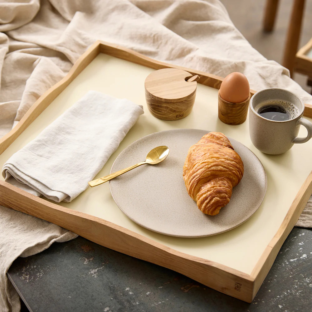 RAW Teak - bakke vendbar 45x38x4,5 cm. tykkelse 0,9 cm