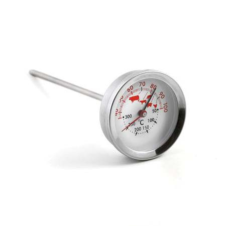 Bastian Stegetermometer Dia 5 x 15 cm Stål* Bastian Stegetermometer Dia 5 x 15 cm Stål*