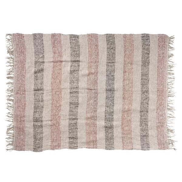 Villa Collection Plaid 170 x 130 cm Natur/Brun