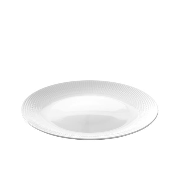 Relief - rundt fad porcelæn white 1 stk 