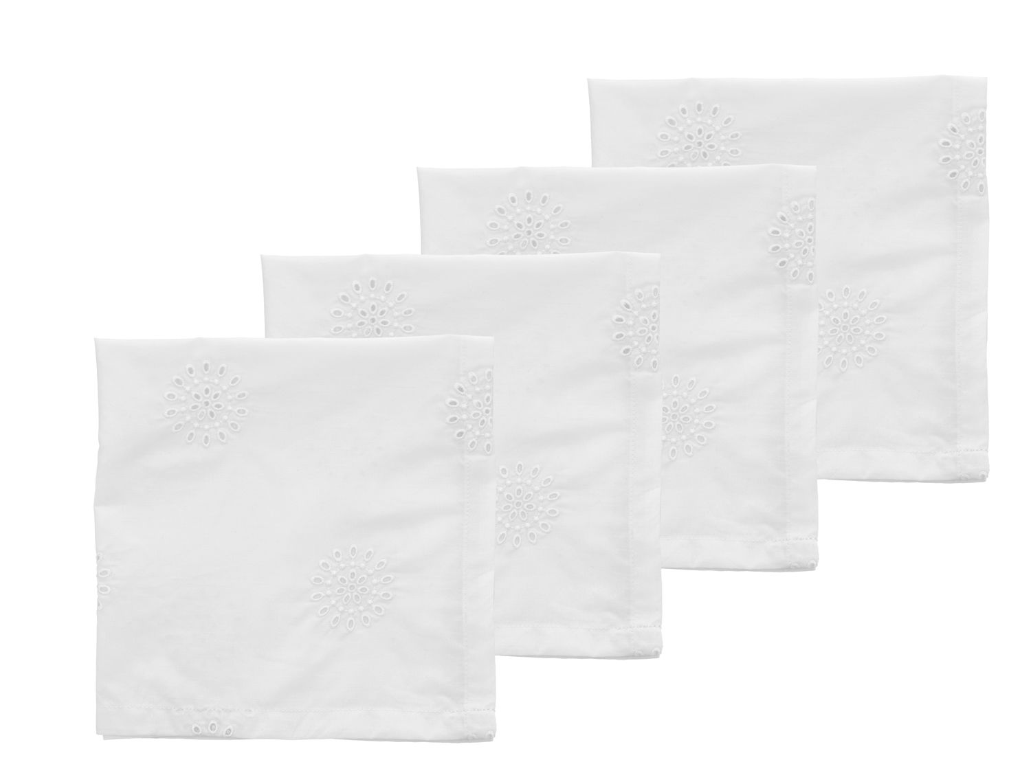 Stofservietter Daydream 4 stk. White