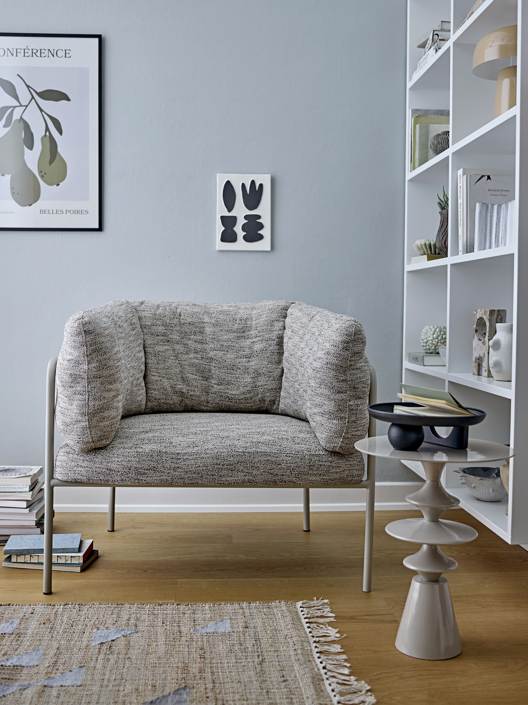 Lutton Vægdekoration, L20xH28,5xB1,5 cm, hvid