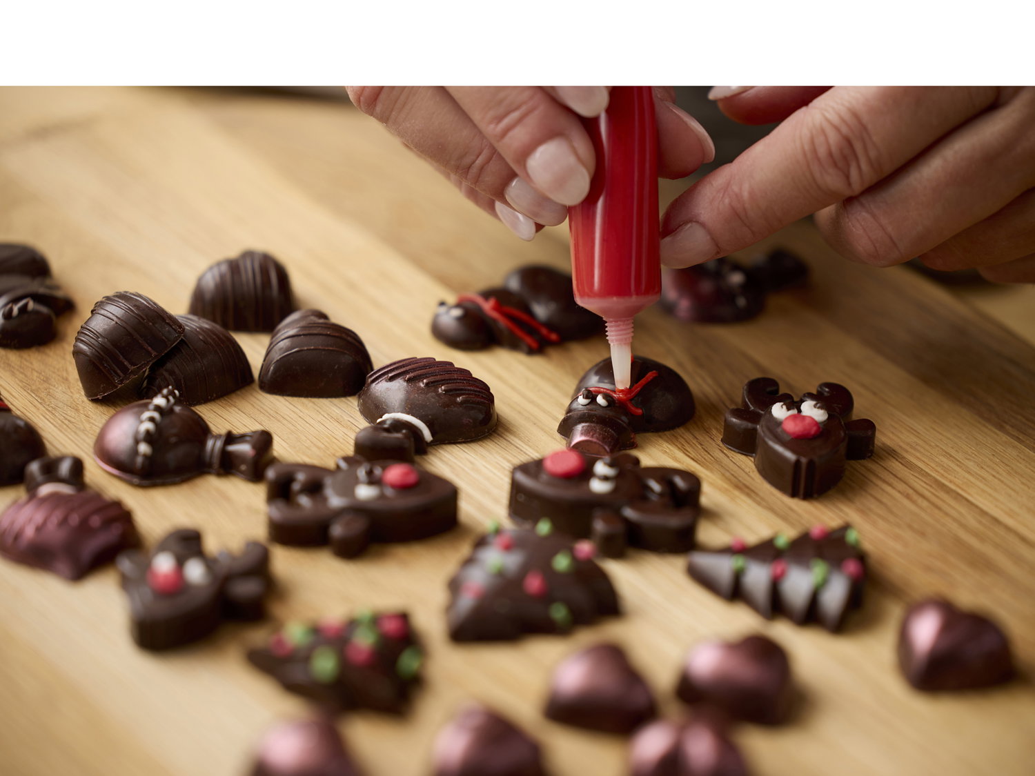Chokoladeform 3 dele Latte Silikone