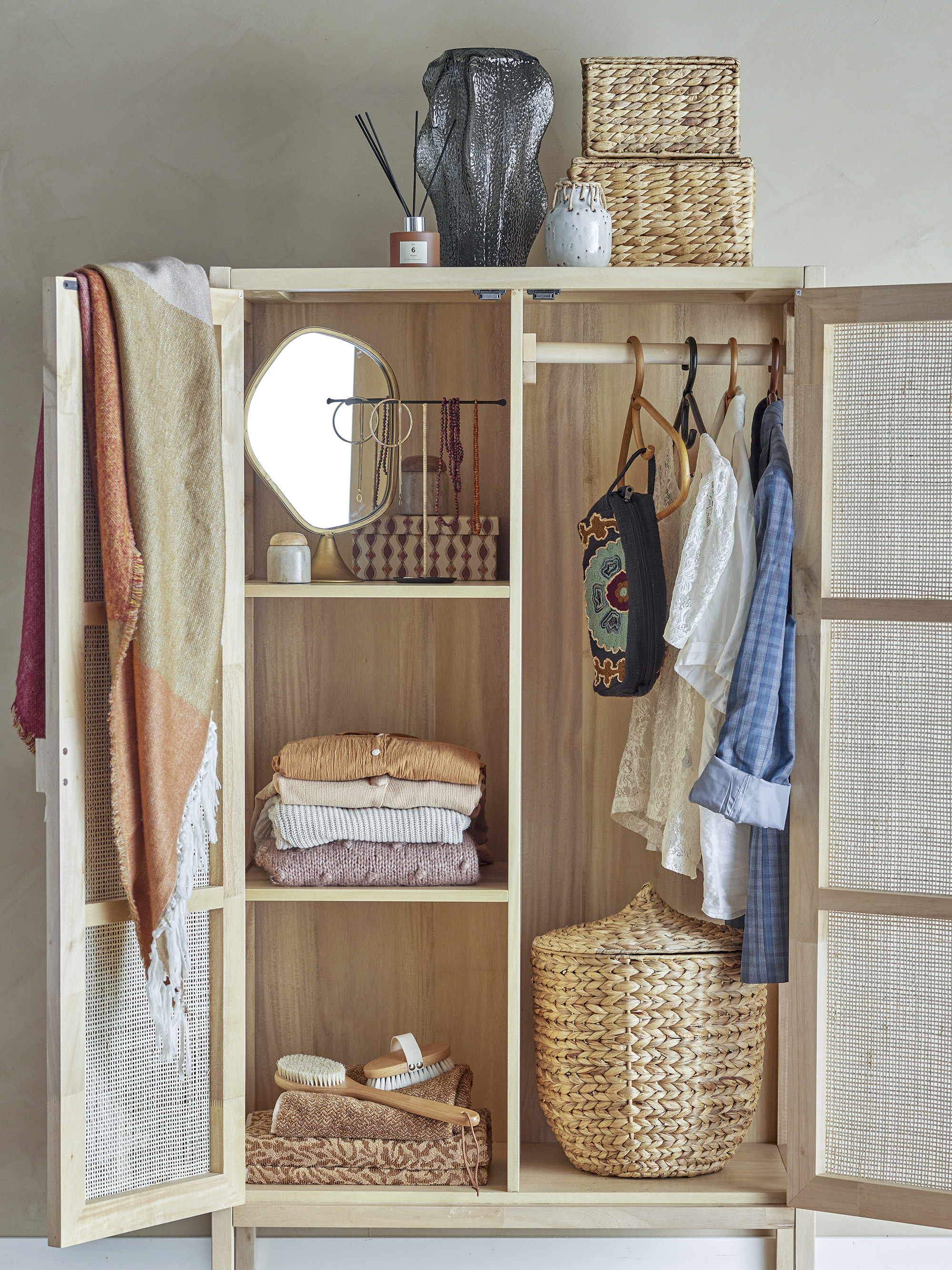 Ara Plaid, Akryl, L150xW130 cm, Brun