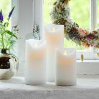 Sirius Sara Exclusive Bloklys, Ø7,5x12,5 cm, Hvid