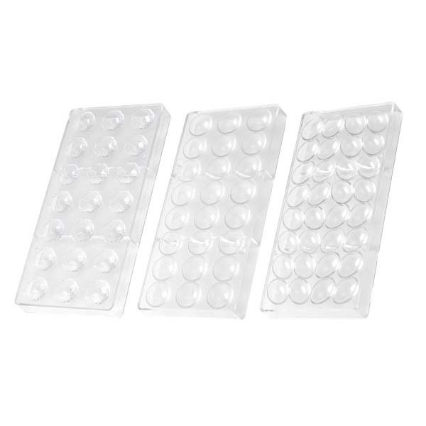 Patisse Chokoladeformsæt diamant/rund/æg 27 x 13 x 2,5 cm 3 stk. Klar* Patisse Chokoladeformsæt diamant/rund/æg 27 x 13 x 2,5 cm 3 stk. Klar*