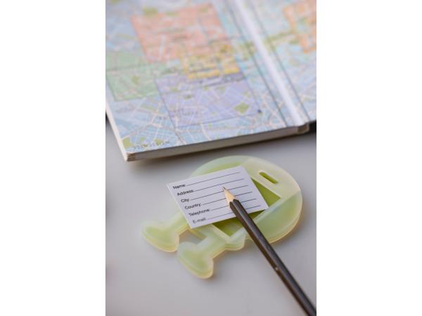 Hoptimist Bag tag Gul