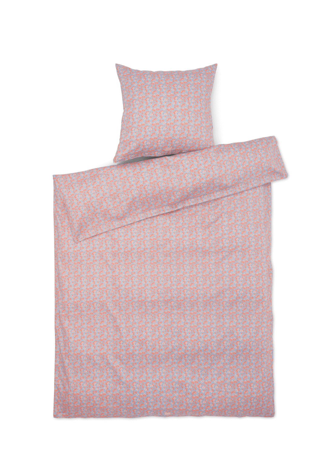 Pleasantly Sengetøj 150x210 cm lys blå/rosa SE