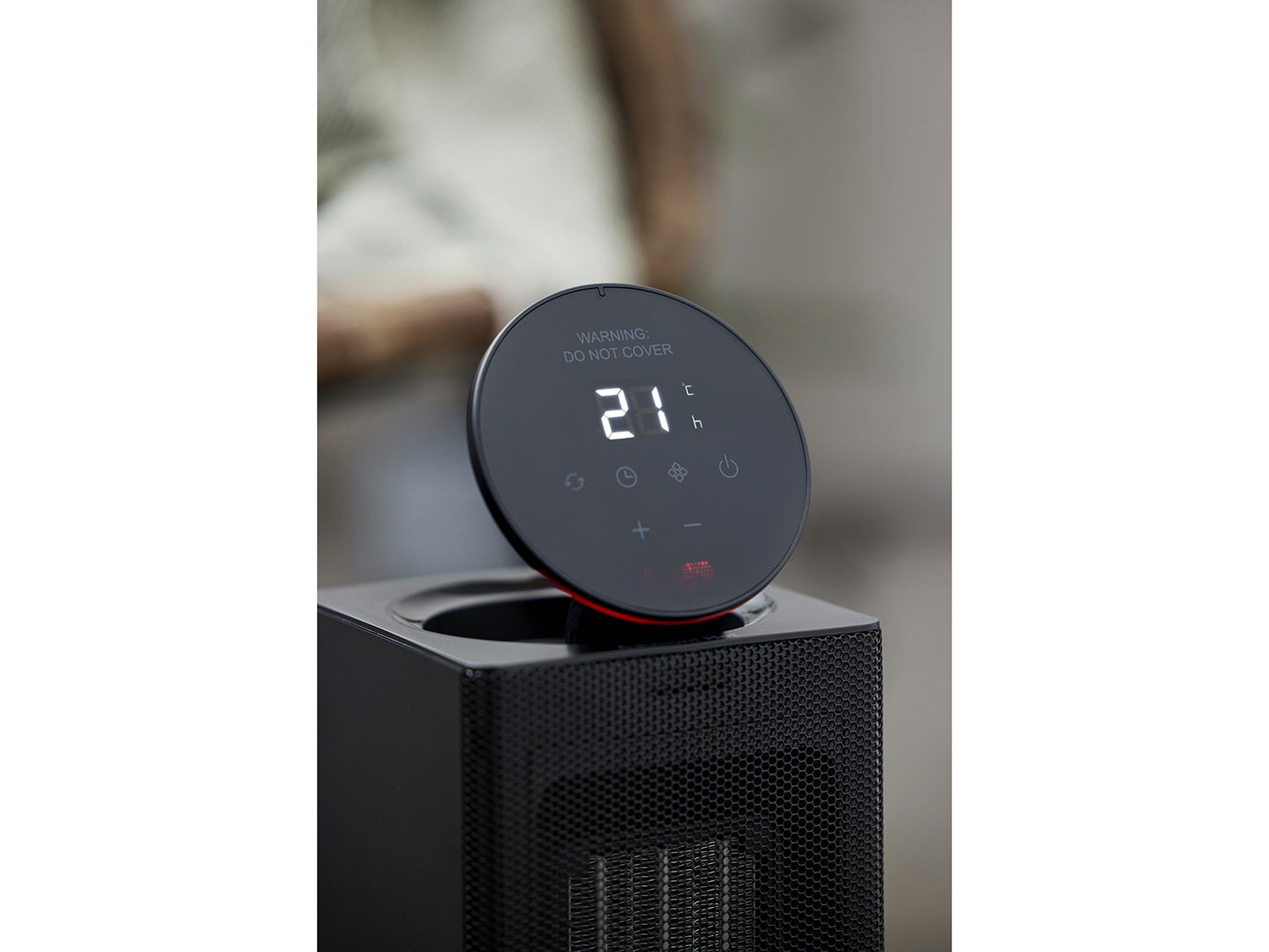 Varmeblæser 2000 watt Sort