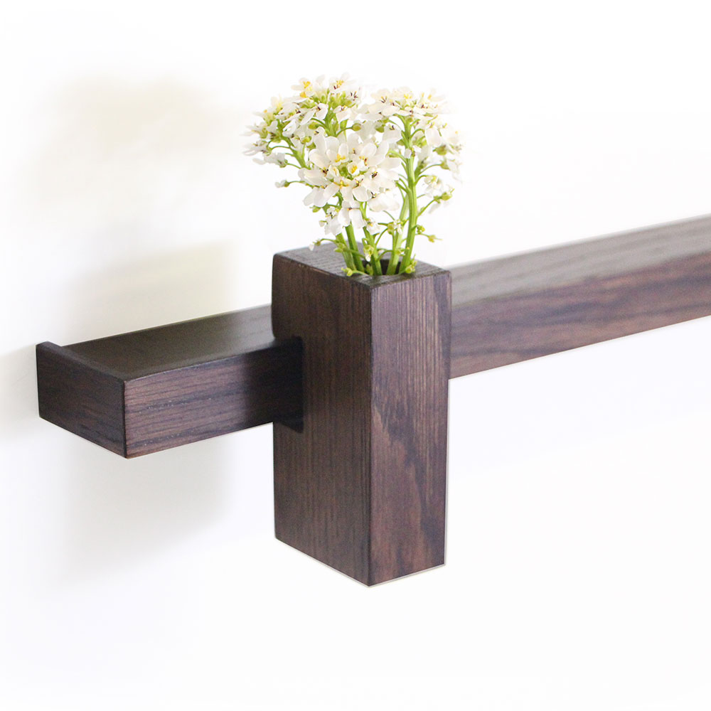 Slim Rack, 58 cm, dark stained oak