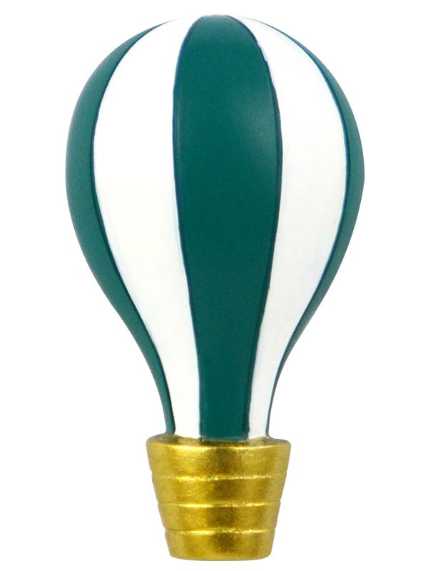 Magnet, luftballon i blå/grøn og hvid