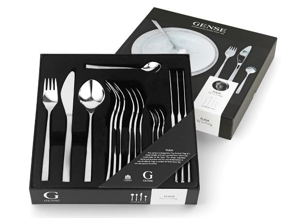 Gense Fuga Bestiksæt 16 dele Mat/Blank stål Gense Fuga Bestiksæt 16 dele Mat/Blank stål