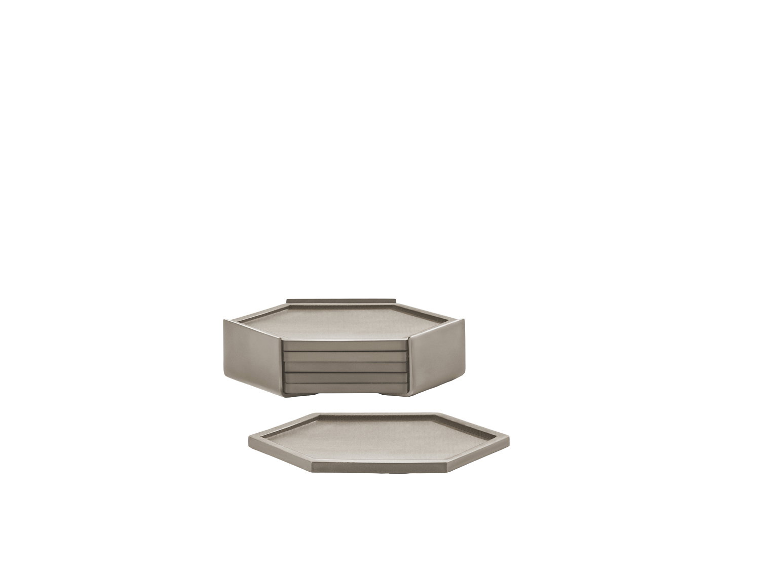 Glasbrikker Bold 10 x 10 x 3,2 cm Taupe Silikone/Metal