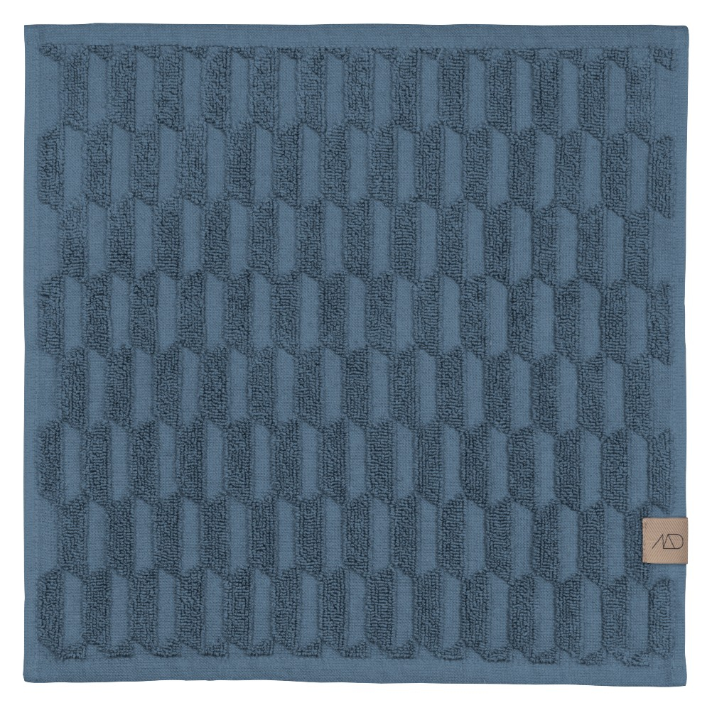 GEO Fingertip håndklæde, 30 x 30 cm, slate blue, 3 stk.