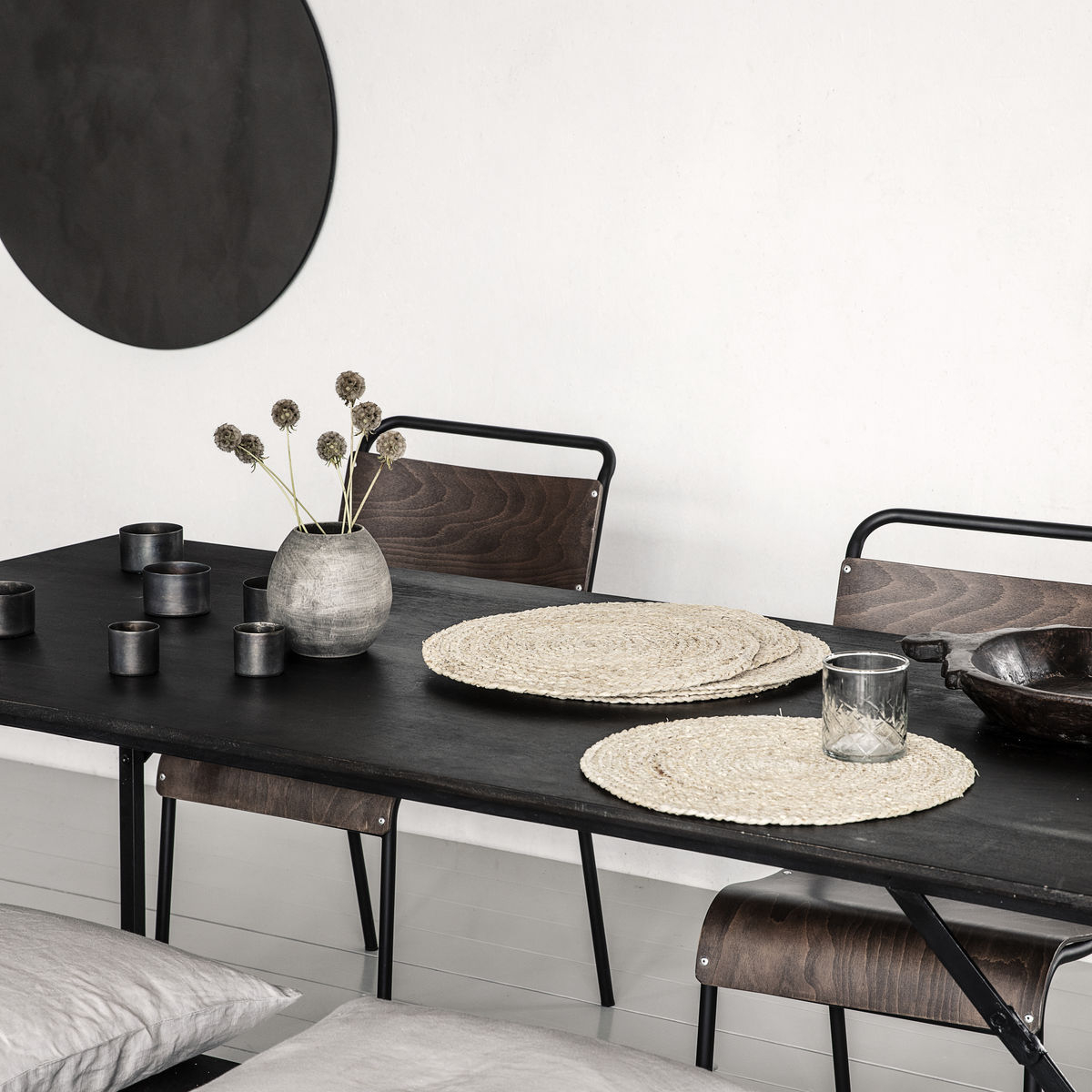 Circle Dækkeserviet, sæt á 4 stk., natur Circle Dækkeserviet, sæt á 4 stk., natur