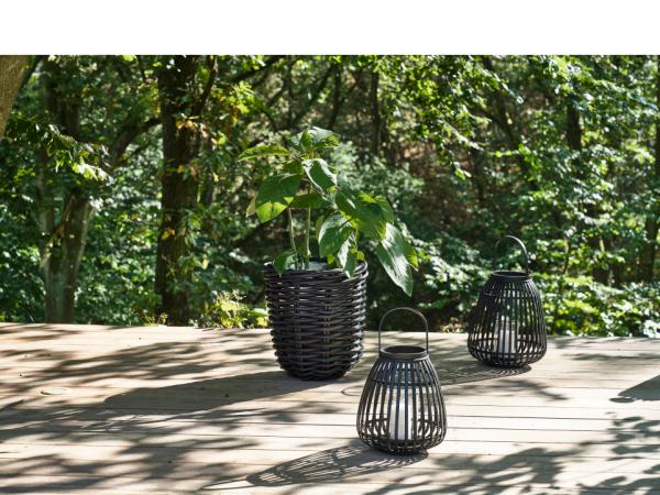 Villa Collection Vilda Planteskjuler kurv 2 stk. Sort
