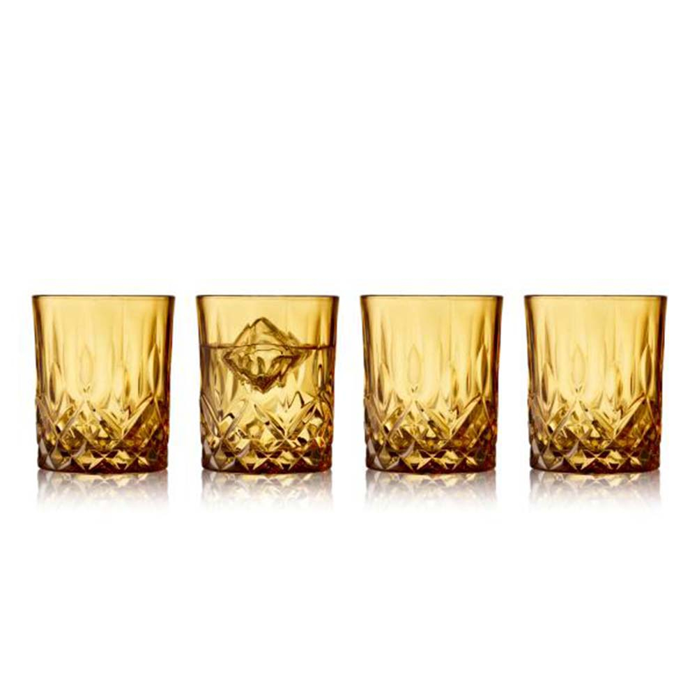 Lyngby Glas Sorrento Whiskyglas 32 cl 4 stk. Amber