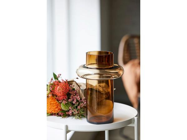 Lyngby Glas Tube Vase 30 cm Amber*