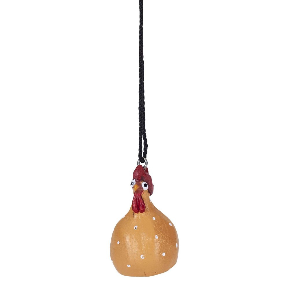 Høne, ophæng, orange, 4 cm* Høne, ophæng, orange, 4 cm*