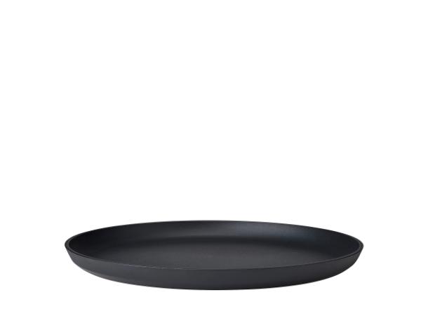 Middagstallerken Silueta 26 cm Nordic sort PET