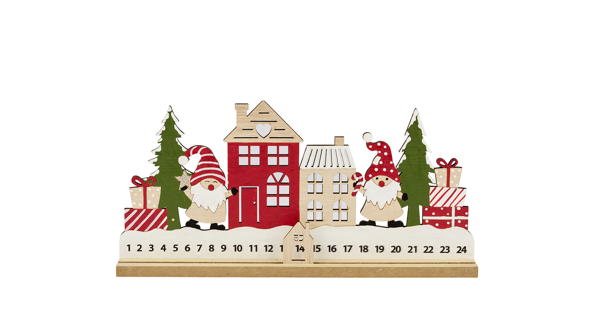 Julekalender Hus 1-24. 30 cm