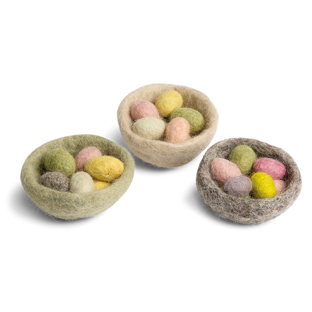 Nest with Mini Eggs - Set of 3 pcs. 