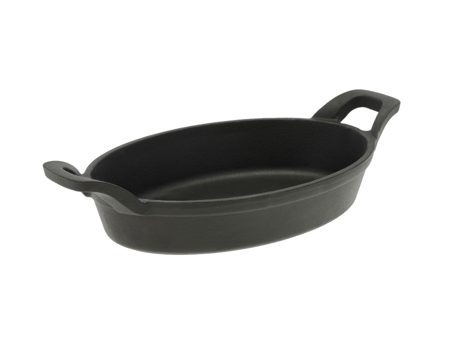 Pillivuyt Gourmet Garonne Pande med 2 greb oval Mini 0,75 liter Sort