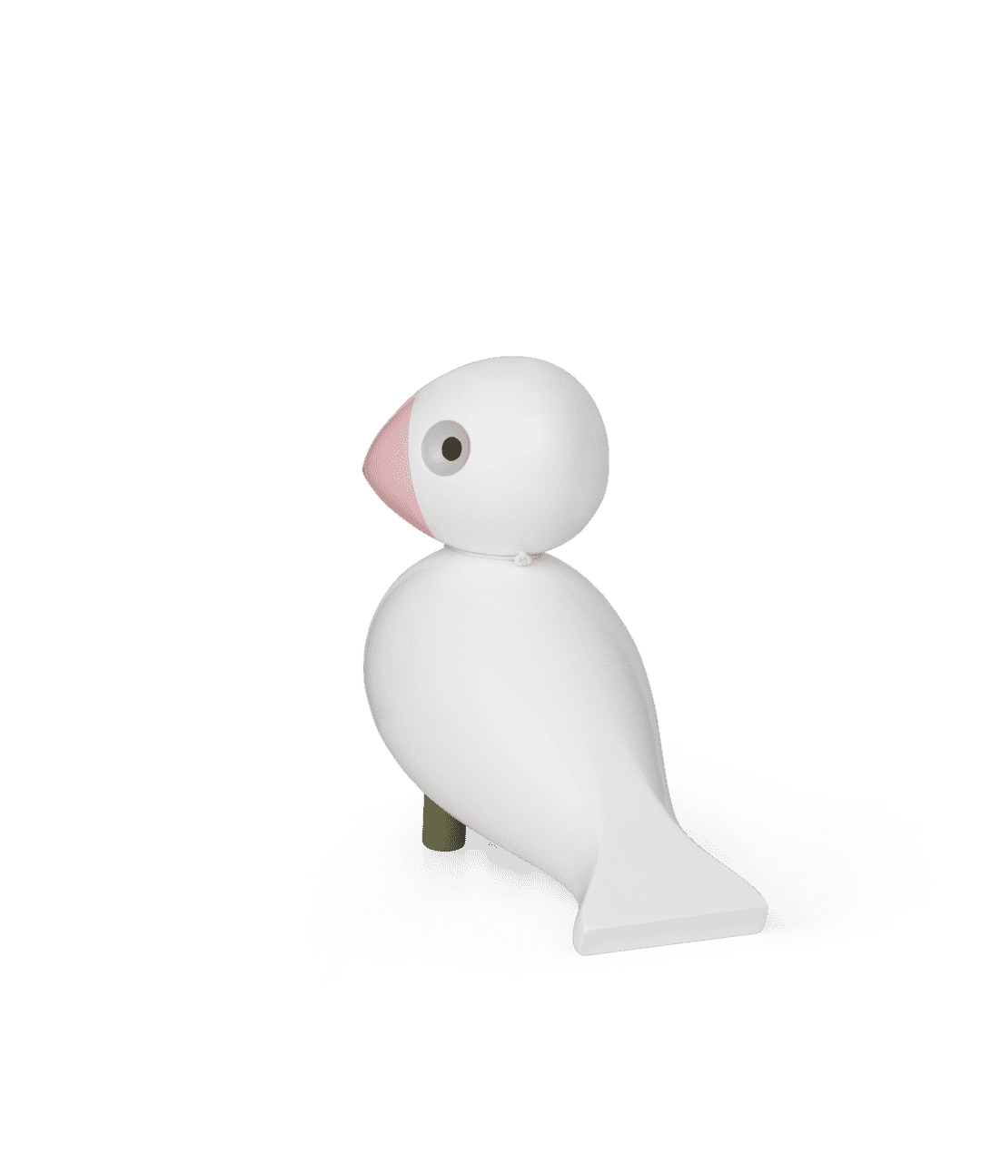 Kay Bojesen Sangfugl Love H15.5 cm hvid/rosa