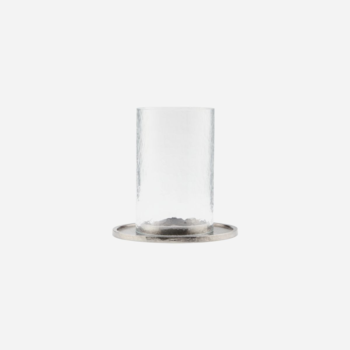Cylo Lysestage, H 15,5 cm, antik zink*