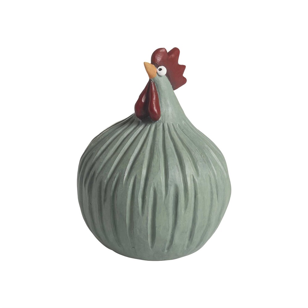 Høne Retro grøn, H.12,5cm