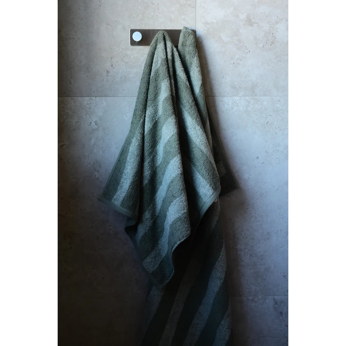 Håndklæde Stripe 50X70 Grøn Håndklæde Stripe 50X70 Grøn