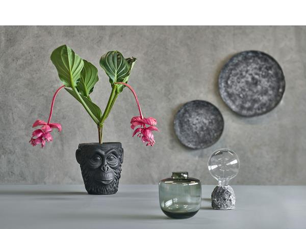 Villa Collection Vase Dia. 15 x 16 cm Grå Glas
