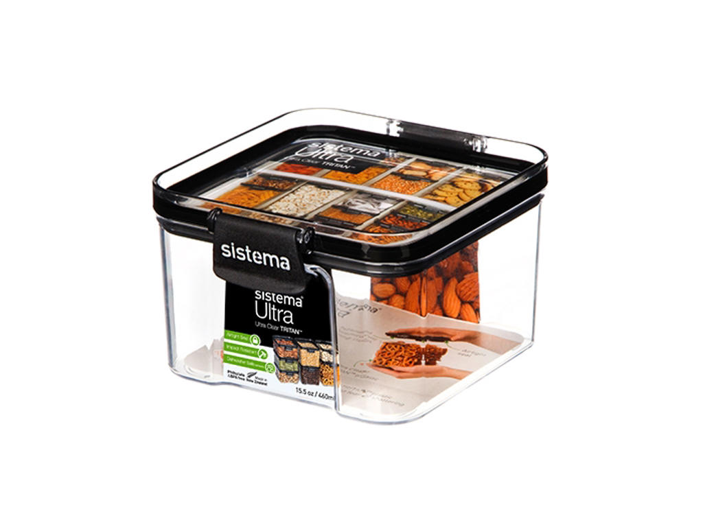 Sistema Tritan Ultra Square 460ml Sistema Tritan Ultra Square 460ml