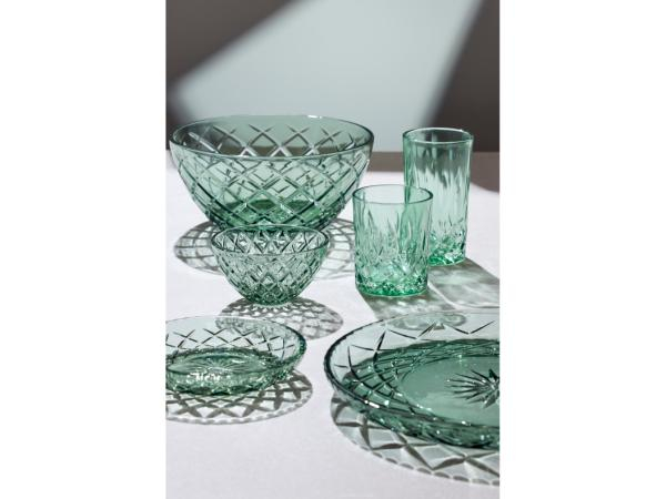 Lyngby Glas Sorrento Asiet Dia 16 cm 4 stk. Grøn