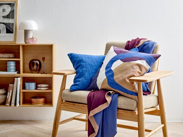 Södahl Bouclé Pude 40 x 60 cm Royal Blue