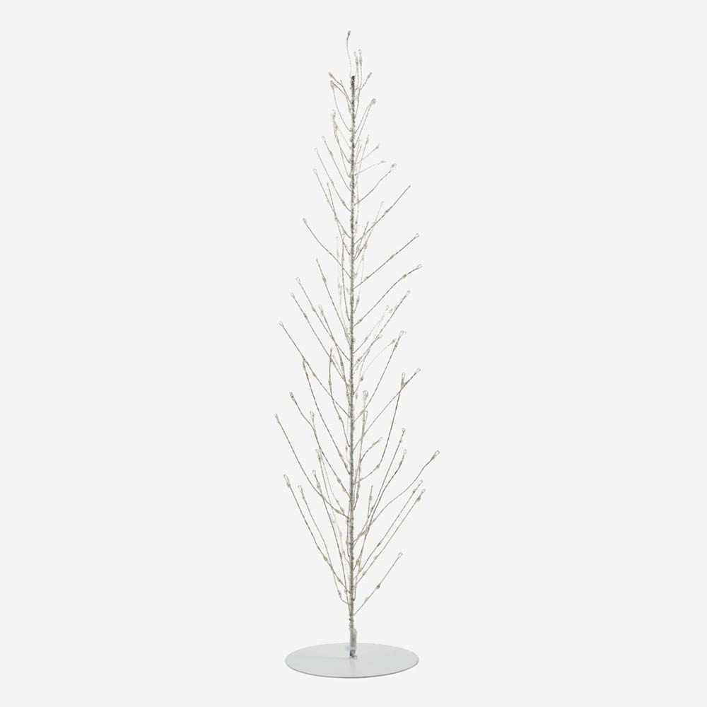 Juletræ i ståltråd, LED Glow, Hvid stor* Juletræ i ståltråd, LED Glow, Hvid stor*