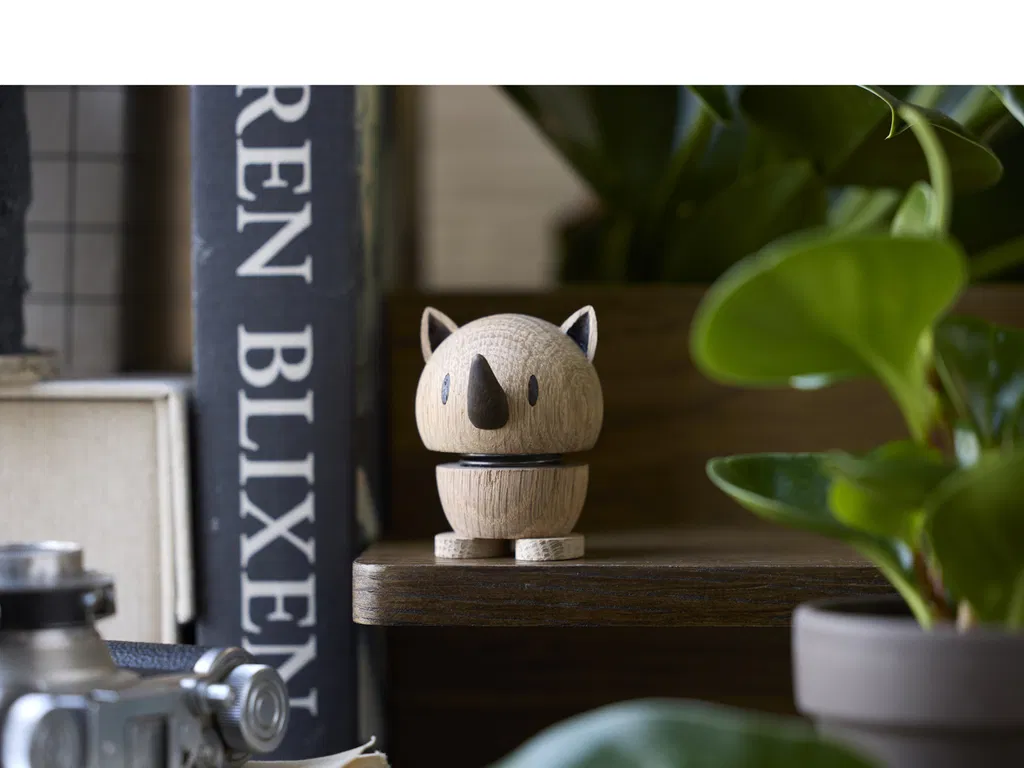 Hoptimist Rhino Næsehorn 6x4,8x6,8 cm Lille Eg