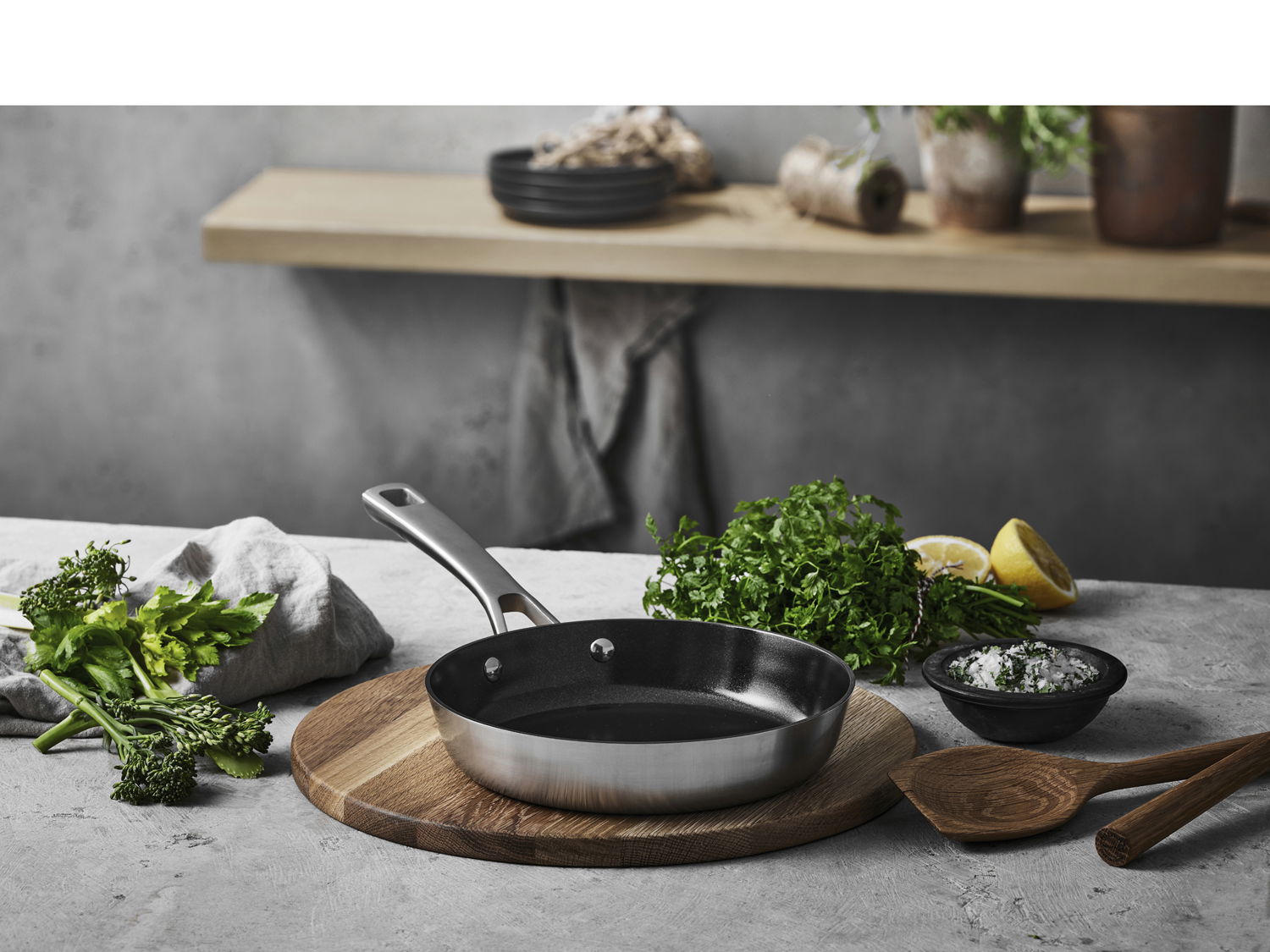 Stegepande keramisk non-stick Divette 20 cm Rustfrit stål