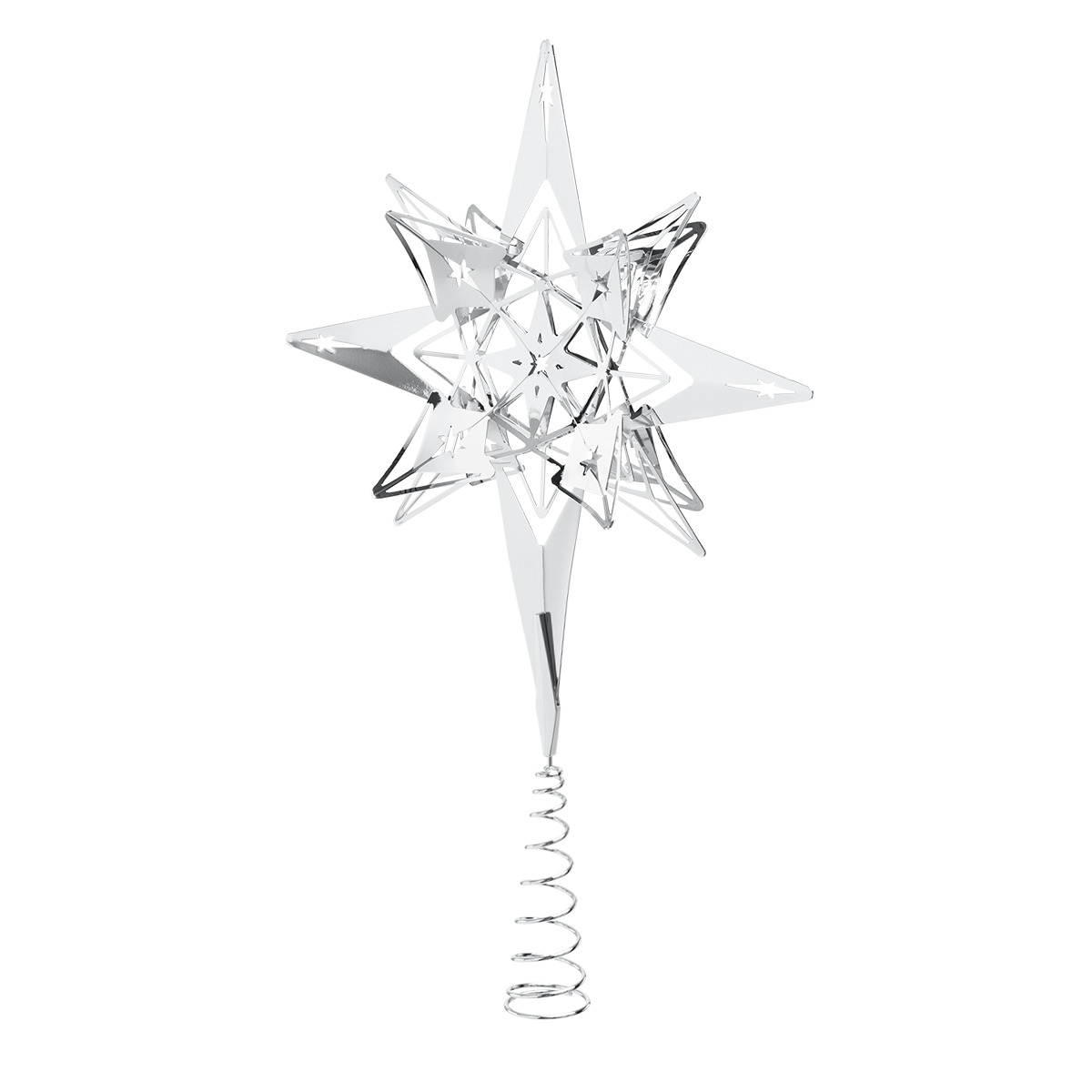Topstjerne H32 cm forsølvet Topstjerne H32 cm forsølvet