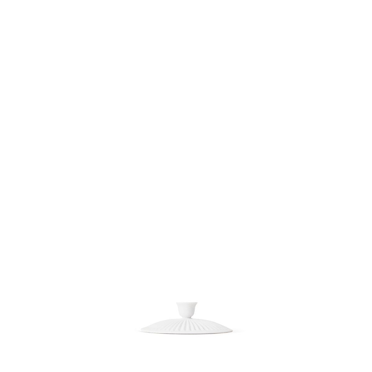 Tsè Tekandelåg Ø7,5 cm hvid porcelæn