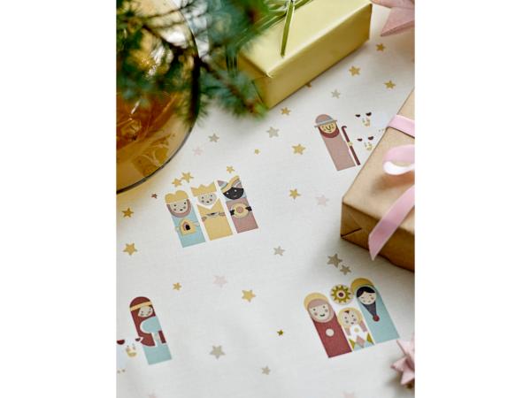Södahl Christmas Night Akryldug med antislip 140 cm Offwhite - i metermål*