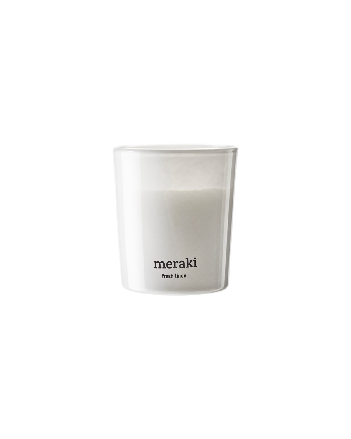 Meraki Duftlys, Fresh Linen, Hvid Meraki Duftlys, Fresh Linen, Hvid
