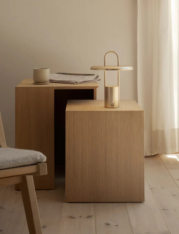 Pier portable LED lampe H 25 cm messing* Pier portable LED lampe H 25 cm messing*