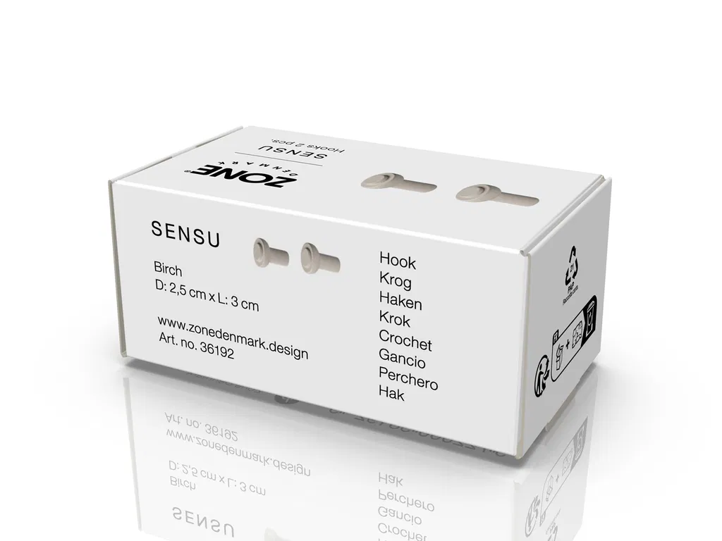 Zone Krog Sensu 2,5 x 3 cm 2 stk. Sand Birk