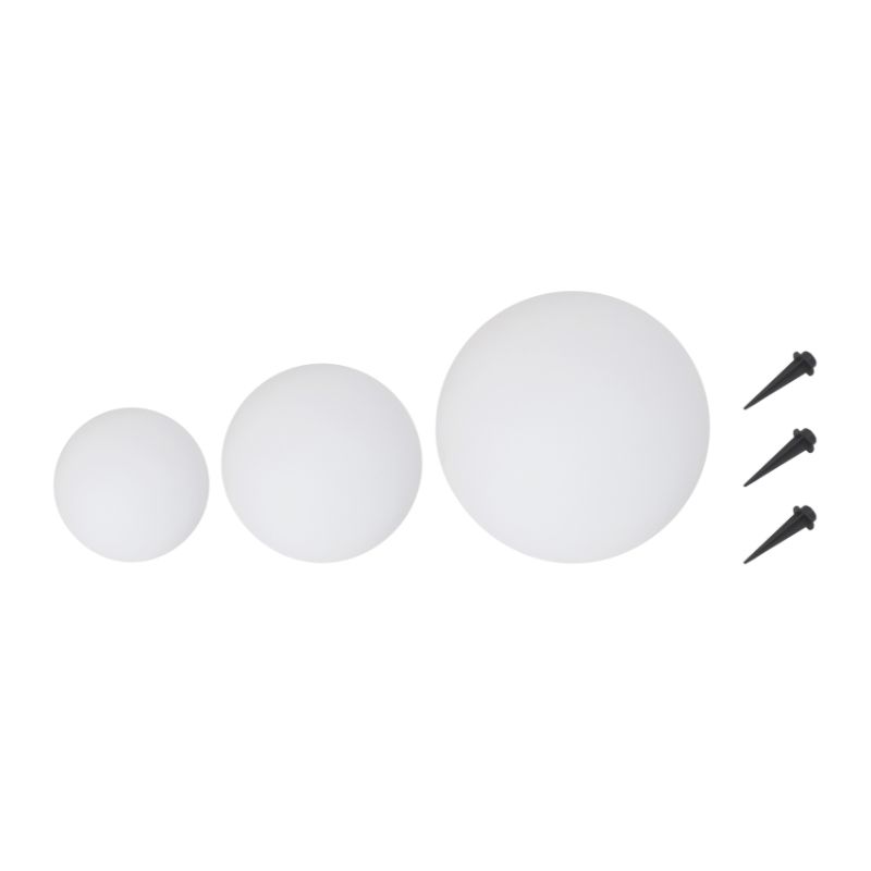 Skandi LED Solcelle kugler - 3 pak