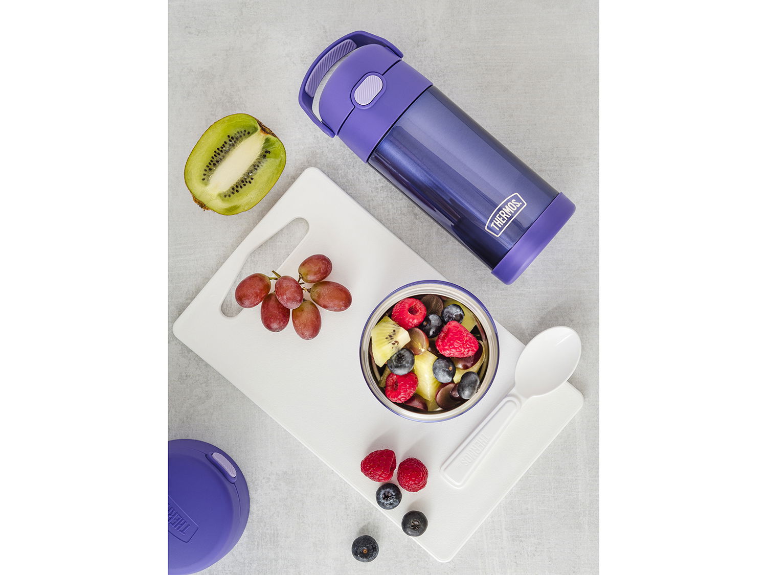 Thermos Madtermoflaske Funtainer 290 ml Violet Rustfrit stål