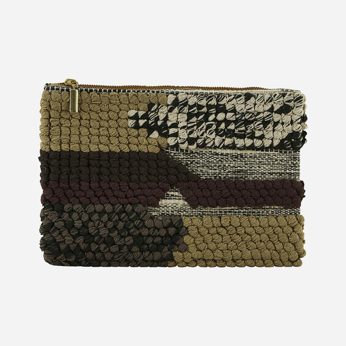 Combo  Pung, 27x18 cm, grøn/brun* Combo  Pung, 27x18 cm, grøn/brun*