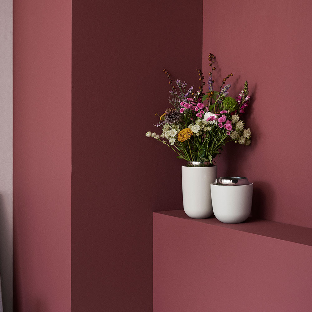 Concave vase, stor, sand Concave vase, stor, sand